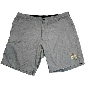 Hawke & Co Golf Shorts 38 x9 Mens 19" Gray Performance Stretch The O-No Club